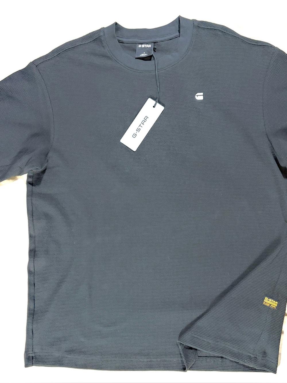 G-Star Men's Dark Gray Crew Neck Shirt